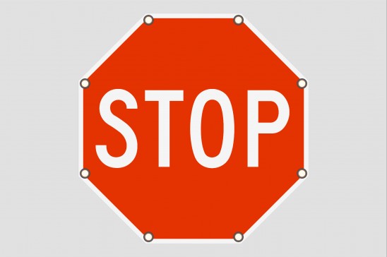 LED Flashing Stop Sign