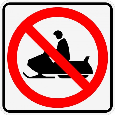 No Snowmobile Symbol | Decker Supply