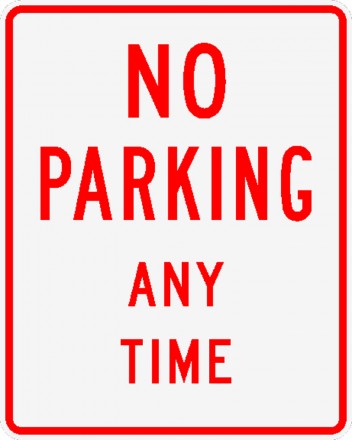 ⚠︎ NO ⚠︎ No Parking Any Time | Decker Supply